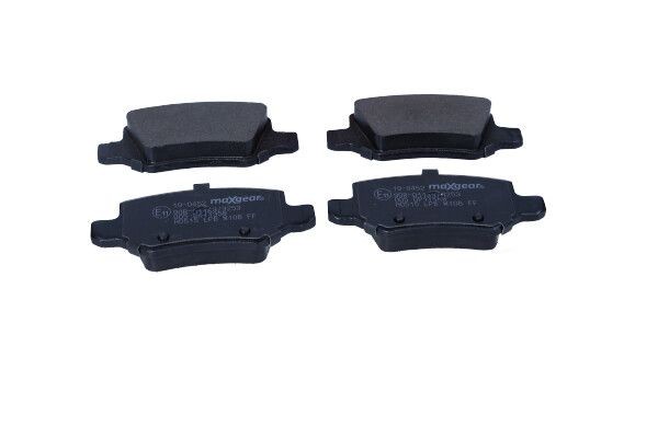 MAXGEAR 19-0452: Piduriklotsid Tagasild, koos pidurisadula kruvidega