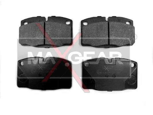 MAXGEAR 19-0458: Piduriklotsid Esisild, koos kokkusurumisvastase plekiga