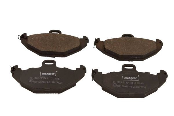 MAXGEAR 19-1109: Plăcuțe de frână puntea spate