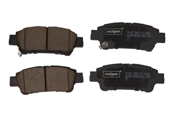 MAXGEAR 19-1427: Piduriklotsid Tagasild