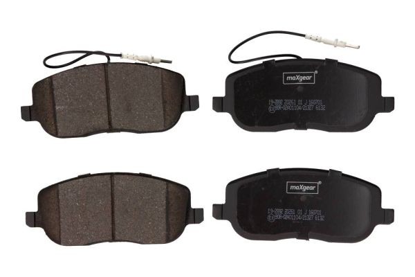 MAXGEAR 19-2892: Piduriklotsid Esisild, koos pidurisadula kruvidega
