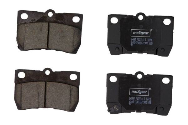 MAXGEAR 19-2893: Plăcuțe de frână puntea spate