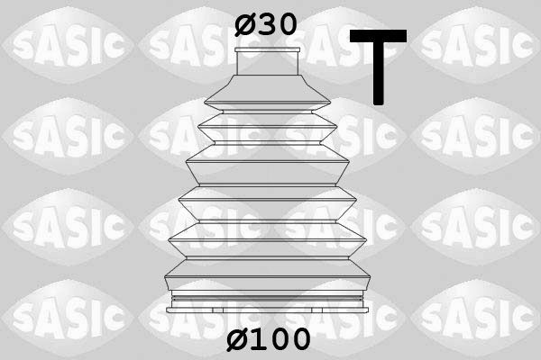SASIC 1904047: Kaitsekummikomplekt, veovõll Esisild, rattapool, Termoplast