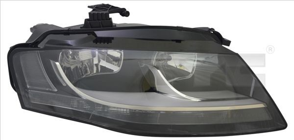 TYC 20-11543-00-21: Far dreapta, H7/H7, P13W, cu motor electric, cu bec cu incandescanta