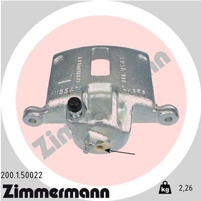 ZIMMERMANN 200.1.50022: Pidurisadul esisild vasakul, ilma kinnituseta