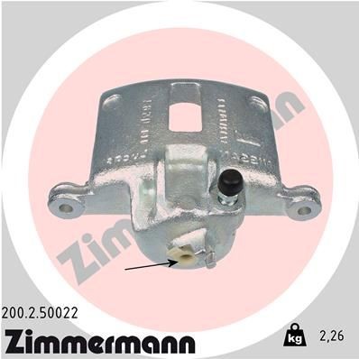 ZIMMERMANN 200.2.50022: Pidurisadul esisild paremal, ilma kinnituseta