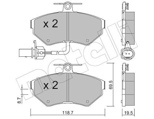 METELLI 22-0215-2: Brzdové platničky