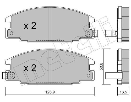 METELLI 22-0244-0: Plăcuțe de frână