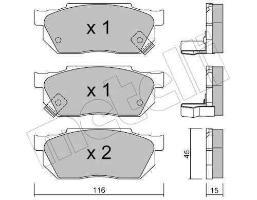 METELLI 22-0247-1: Piduriklotsid