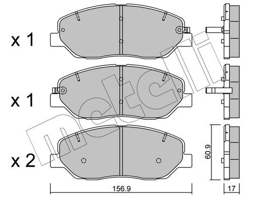 METELLI 22-0787-0: Piduriklotsid