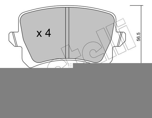 METELLI 22-0806-0: Piduriklotsid