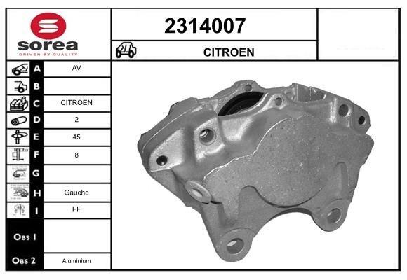 EAI 2314007: Etrier de frână