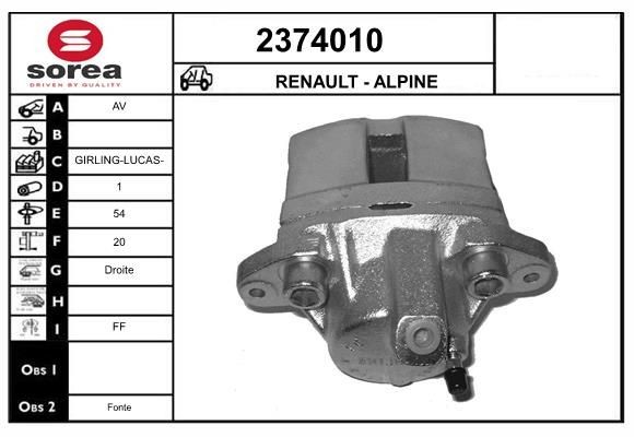 EAI 2374010: Etrier de frână