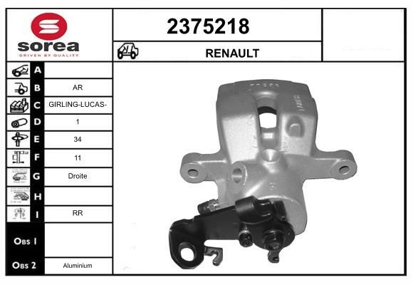 EAI 2375218: Étrier de frein
