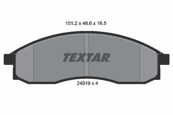 TEXTAR 2491901: Piduriklotsid