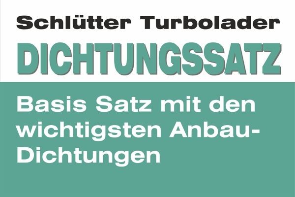 SCHLÜTTER TURBOLADER 253-10551: Montaažikomplekt, kompressor