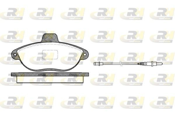 ROADHOUSE 2602.02: Plăcuțe de frână punte fata, cu acceasorii, cu folie adeziva