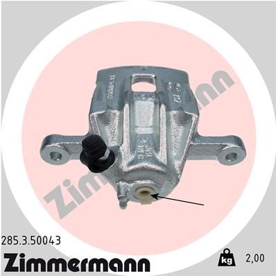 ZIMMERMANN 285.3.50043: Etrier de frână Axa spate stanga, fara suport
