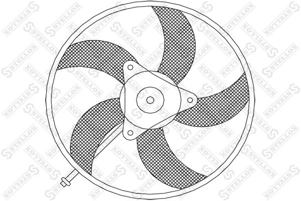 STELLOX 29-99004-SX: Ventilator, radiator 317mm