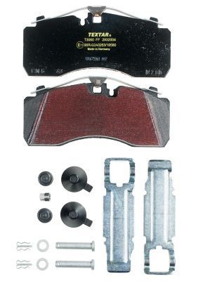 TEXTAR 2932004: Plaquettes de frein avec accessoires