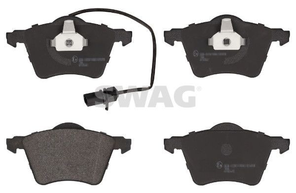 SWAG 30 91 6458: Plăcuțe de frână punte fata, cu clema piston