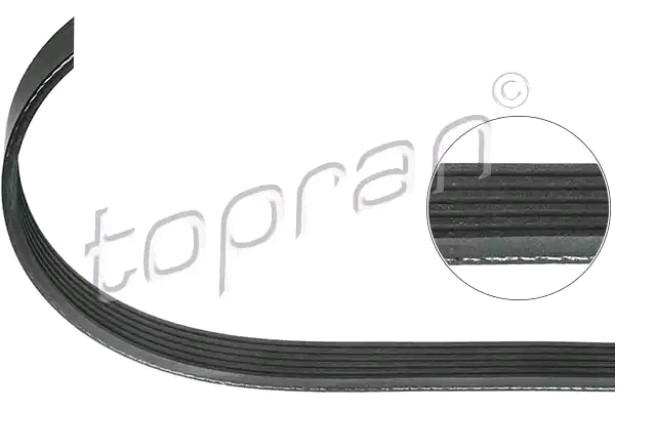 TOPRAN 304 918: Soonrihm 1030mm, Ribide arv: 6