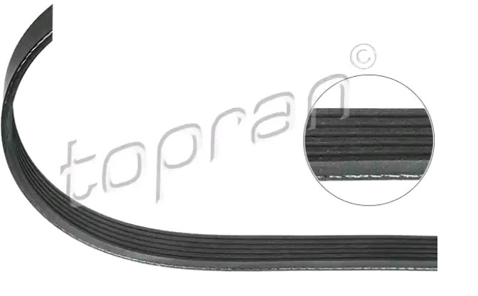 TOPRAN 304 920: Soonrihm 1536mm, Ribide arv: 6