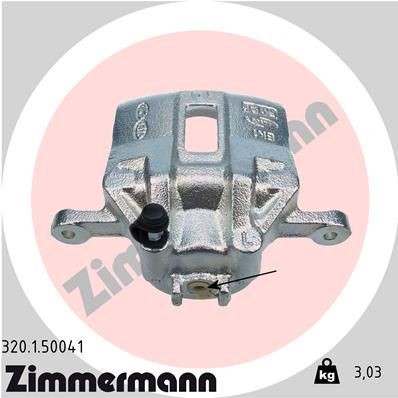 ZIMMERMANN 320.1.50041: Pidurisadul esisild vasakul, ilma kinnituseta