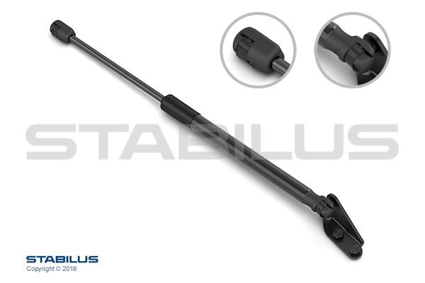 STABILUS 330085: Amortizor portbagaj 380,5mm, cu tabla coltar, // LIFT-O-MAT®