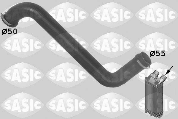 SASIC 3334016: Hadicka plniciho vzduchu Chladič turba, vstup
