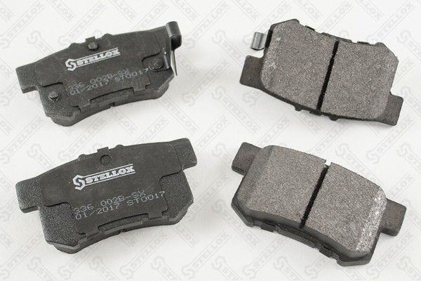 STELLOX 336 002B-SX: Piduriklotsid Tagasild, koos kokkusurumisvastase plekiga