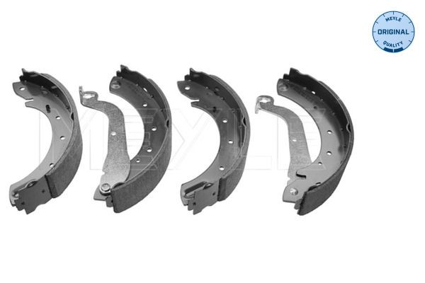 MEYLE 36-14 533 0017: Piduriklotside komplekt Tagasild, 254mm, ilma vedruta, koos kangiga, ORIGINAL Quality