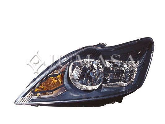 JUMASA 38341563: Far dreapta, H1, W5W, D1S, PY21W, cu motor electric, Carcasa cu parte interioara neagra