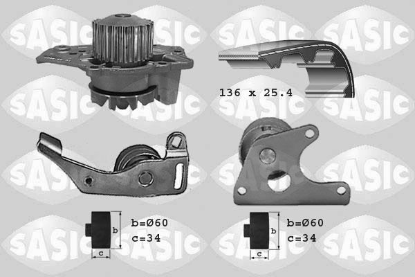 SASIC 3900001: Veepump + hammasrihmakomplekt