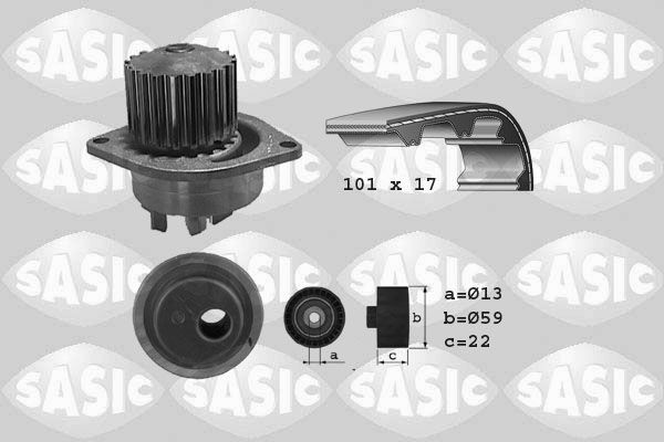 SASIC 3900019: Veepump + hammasrihmakomplekt
