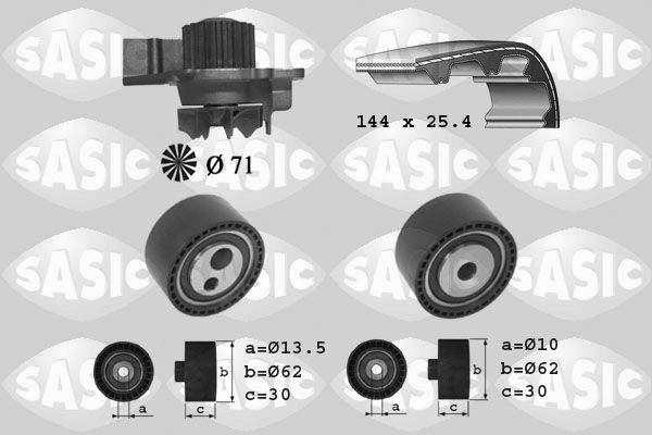 SASIC 3900027: Veepump + hammasrihmakomplekt