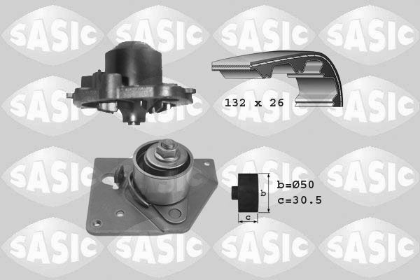 SASIC 3904007: Veepump + hammasrihmakomplekt