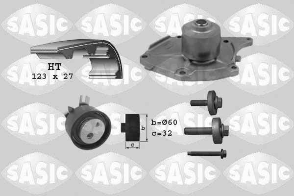 SASIC 3904022: Veepump + hammasrihmakomplekt