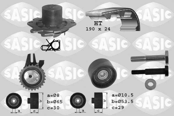 SASIC 3906007: Veepump + hammasrihmakomplekt
