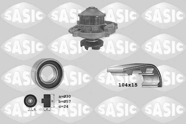 SASIC 3906015: Veepump + hammasrihmakomplekt