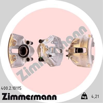 ZIMMERMANN 400.2.10115: Pidurisadul esisild paremal, ilma kinnituseta
