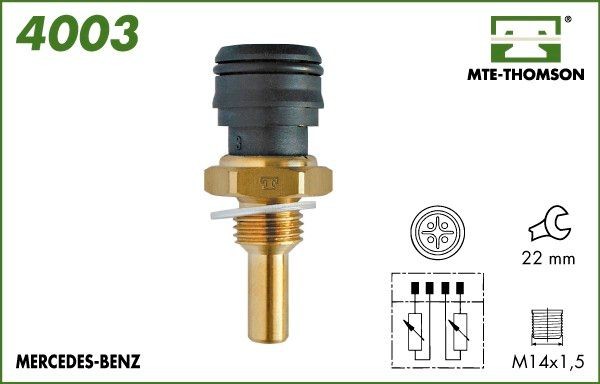 MTE-THOMSON 4003: Andur, Jahutusvedeliku temp. M14x1,5