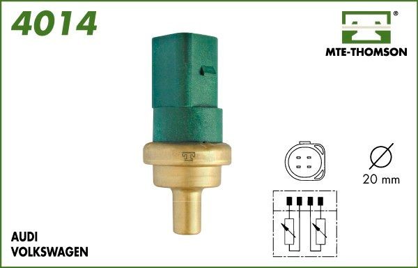 MTE-THOMSON 4014: Andur, Jahutusvedeliku temp. hoidevedruga, koos tihendiga