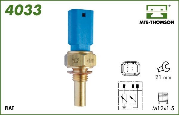 MTE-THOMSON 4033: Andur, Jahutusvedeliku temp.