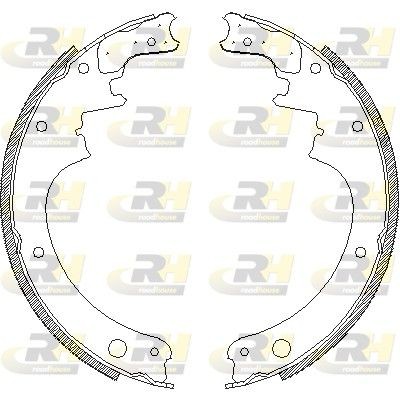 ROADHOUSE 4142.00: Set saboti frana puntea spate, 270mm, fara levier