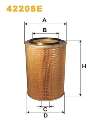 WIX FILTERS 42208E: Õhufilter