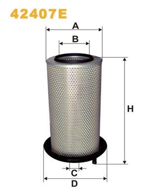 WIX FILTERS 42407E: Õhufilter