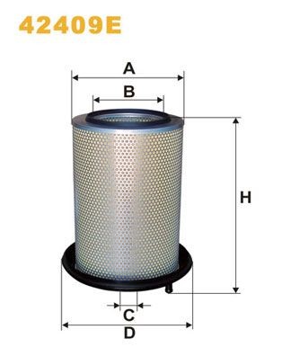 WIX FILTERS 42409E: Filtro de ar