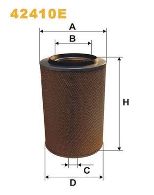 WIX FILTERS 42410E: Õhufilter