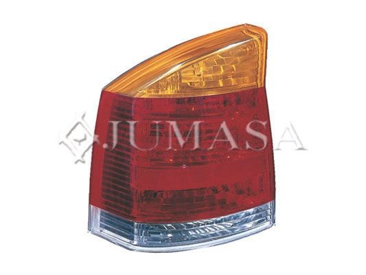 JUMASA 42423080: Feu arrière droit, sans porte-lampe, orange